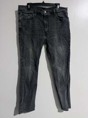 Levi's Jeans Mens 38x32 Gray 511 Slim Charcoal Wash Denim Slim Fit Stretch
